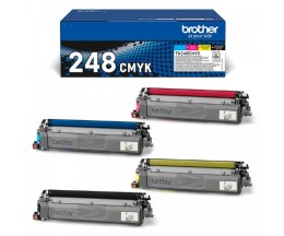 4 Toners Originais, Brother TN-248 Preto + Cor ~ 1.000 Paginas