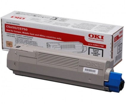Toner Original OKI 43865708 Preto ~ 8.000 Paginas