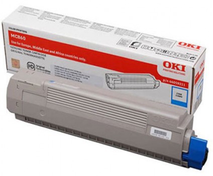 Toner Original OKI 44059211 Cyan ~ 10.000 Paginas
