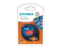 Fita Original DYMO S0721630 12m x 4m Texto preto sobre fundo vermelho