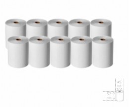 10 Rolos de Papel Térmico 57x45x11mm