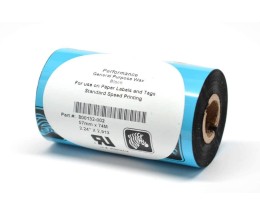 12 Fitas de Transferência Térmica Originais, Zebra 800132-002 57mm x 74m