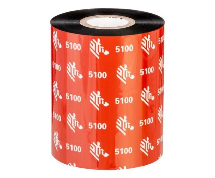 6 Fitas de Transferência Térmica Originais, Zebra 05100BK08345 83mm x 450m