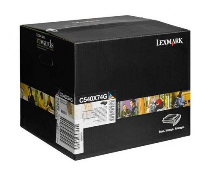 Tambor Original Lexmark C540X74G Preto + Cor ~ 30.000 Paginas