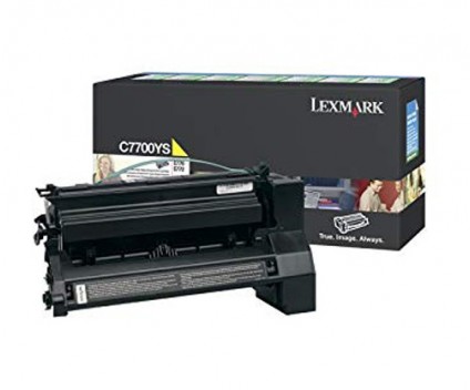 Toner Original Lexmark C7700YS Amarelo ~ 6.000 Paginas