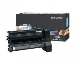 Toner Original Lexmark C7700CH Cyan ~ 10.000 Paginas