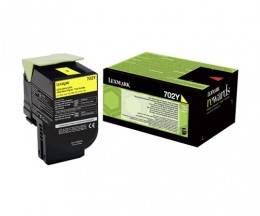Toner Original Lexmark 702Y Amarelo ~ 1.000 Paginas