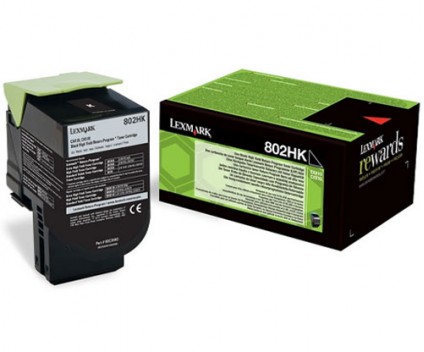 Toner Original Lexmark 802HK Preto ~ 4.000 Paginas
