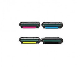 4 Toners Compativeis, HP 646X / 646A Preto + Cor ~ 17.000 / 12.500 Paginas