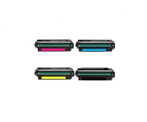 4 Toners Compativeis, HP 646X / 646A Preto + Cor ~ 17.000 / 12.500 Paginas