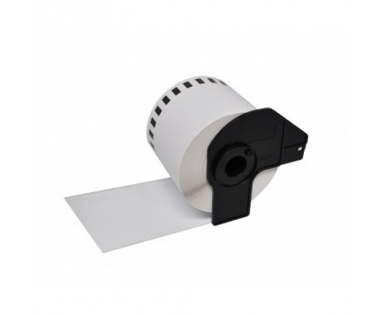 Etiquetas Compativeis, Brother DK22251 62mm x 15.24m Preto + Vermelho