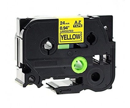 Fita Compativel Brother TZE651 24mm x 8m Laminada