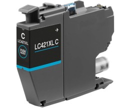 Tinteiro Compativel Brother LC-421XLC Cyan ~ 500 Paginas