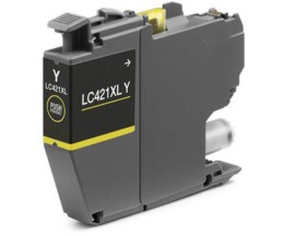 Tinteiro Compativel Brother LC-421XLY Amarelo ~ 500 Paginas