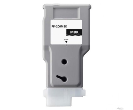Tinteiro Compativel Canon PFI-206 MBK Preto Matte 300ml