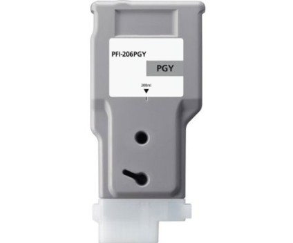 Tinteiro Compativel Canon PFI-206 PGY Cinza Foto 300ml