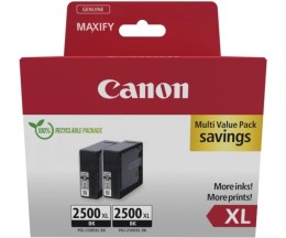 2 Tinteiros Originais, Canon PGI-2500 XLBK Preto 71ml