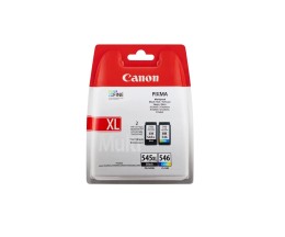 2 Tinteiros Originais, Canon PG-545 XL / CL-546 Preto 15ml + Cor 8ml
