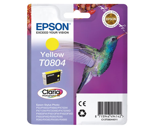Tinteiro Original Epson T0804 Amarelo 7.4ml