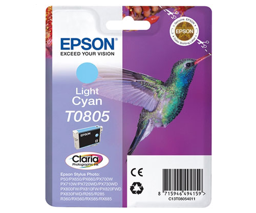 Tinteiro Original Epson T0805 Cyan Claro 7.4ml
