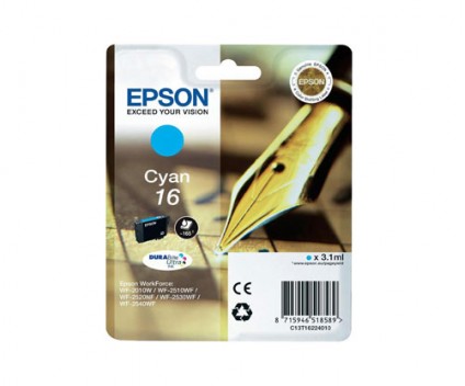Tinteiro Original Epson T1622 / 16 Cyan 3.1ml