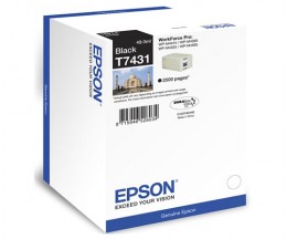 Tinteiro Original Epson T7431 Preto 49ml ~ 2.500 Paginas