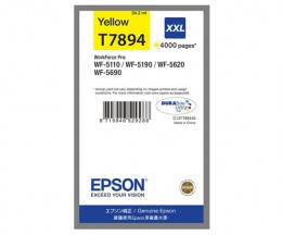 Tinteiro Original Epson T7894 XXL Amarelo 34.2ml ~ 4.000 Paginas
