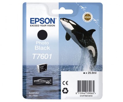 Tinteiro Original Epson T7601 Preto Foto 25.9ml