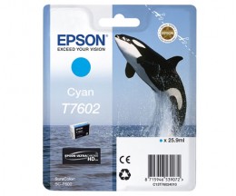 Tinteiro Original Epson T7602 Cyan 25.9ml