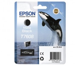 Tinteiro Original Epson T7608 Preto Matte 25.9ml