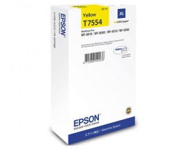 Tinteiro Original Epson T7554 Amarelo 39ml ~ 4.000 Paginas