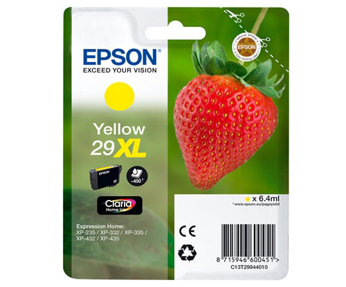 Tinteiro Original Epson T2994 / 29 XL Amarelo 6.4ml