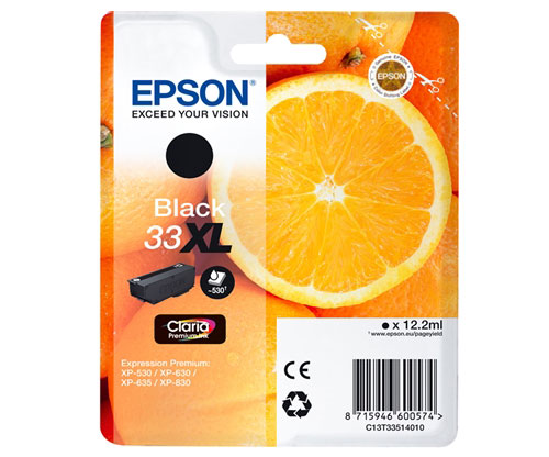 Tinteiro Original Epson T3351 / 33 XL Preto 12.2ml ~ 530 paginas