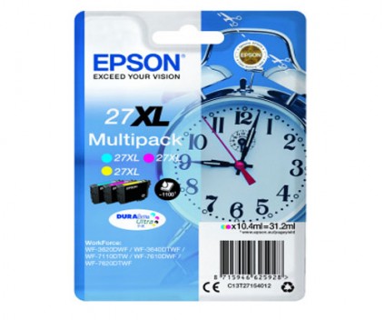3 Tinteiros Originais, Epson T2715 / 27 XL Cor 10.4ml