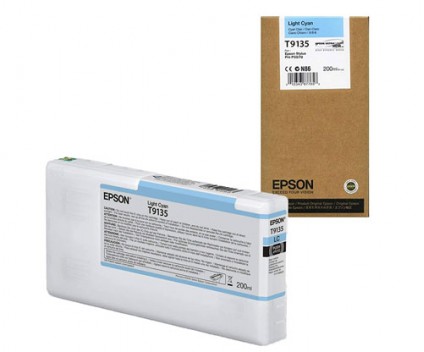 Tinteiro Original Epson T9135 Cyan Claro 200ml