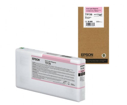 Tinteiro Original Epson T9136 Magenta Claro 200ml
