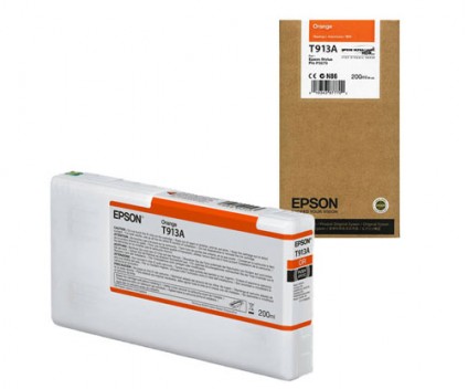 Tinteiro Original Epson T913A Laranja 200ml
