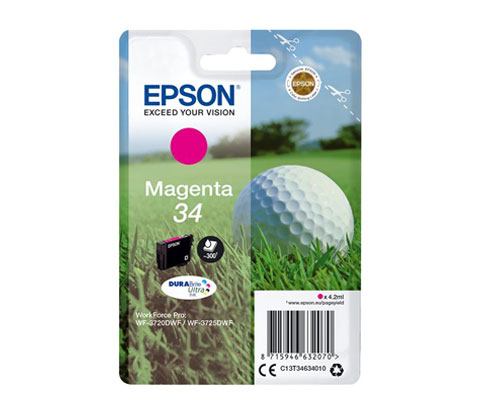Tinteiro Original Epson T3463 / 34 Magenta 4.2ml ~ 300 paginas