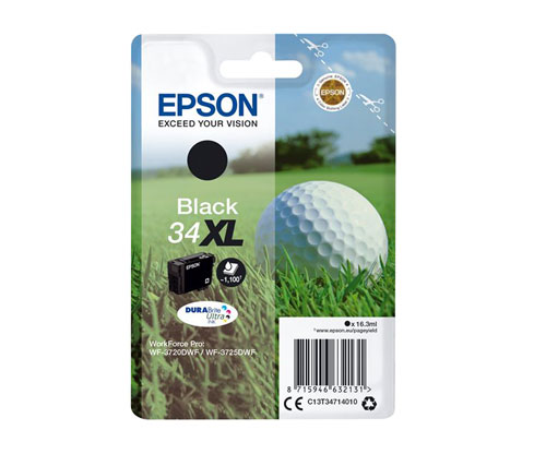 Tinteiro Original Epson T3471 / 34 XL Preto 16.3ml ~ 1.100 paginas