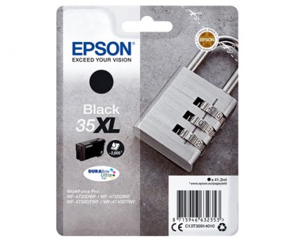 Tinteiro Original Epson T3591 / 35 XL Preto 41.2ml ~ 2.600 paginas