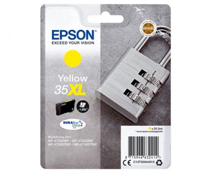 Tinteiro Original Epson T3594 / 35 XL Amarelo 20.3ml ~ 1.900 paginas