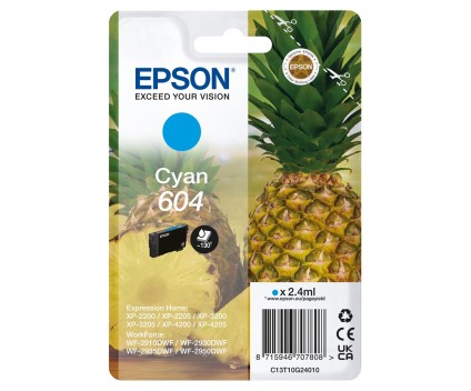 Tinteiro Original Epson T10G2 / 604 Cyan 2.4ml ~ 130 Paginas