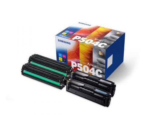 4 Toners Originais, Samsung P504C Preto + Cores ~ 2.500 / 1.800 Paginas