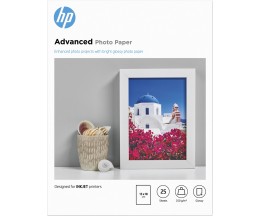 Papel Fotográfico Original HP Q8696A 250 g/m² ~ 25 Páginas 130mm x 180mm