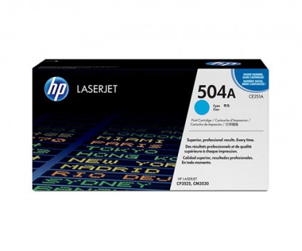 Toner Original HP 504A Cyan ~ 7.000 Paginas