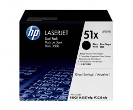 2 Toners Originais, HP 51X Preto ~ 13.000 Paginas