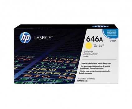Toner Original HP 646A Amarelo ~ 12.500 Paginas