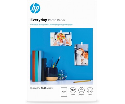 Papel Fotográfico Original HP CR757A 200 g/m² ~ 100 Páginas 100mm x 150mm