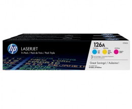 3 Toners Originais, HP 126A COR