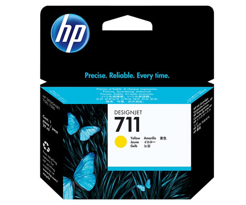 Tinteiro Original HP 711 Amarelo 29ml